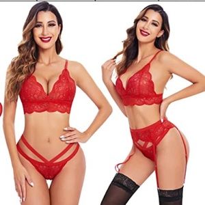 Lace Garter Belt Set